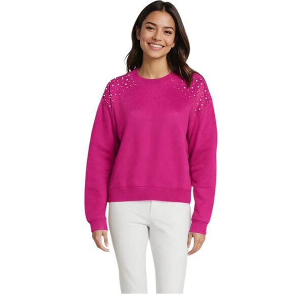 NWOT Wildfox Pink Jewel Bailey Sweater – Sz L - Picture 2 of 8